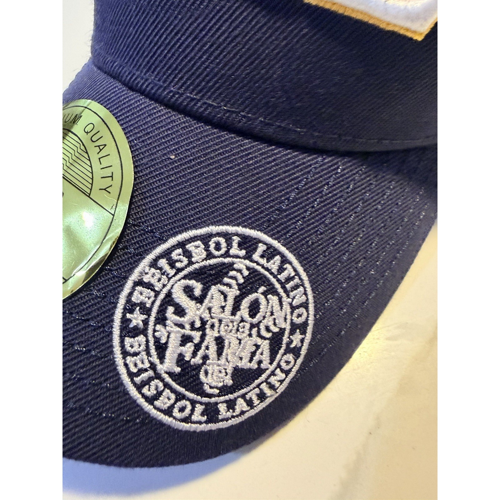 Jagi Sdfbl Embroidered Fitted Baseball Cap Navy Blue Gold White Adult Hat
